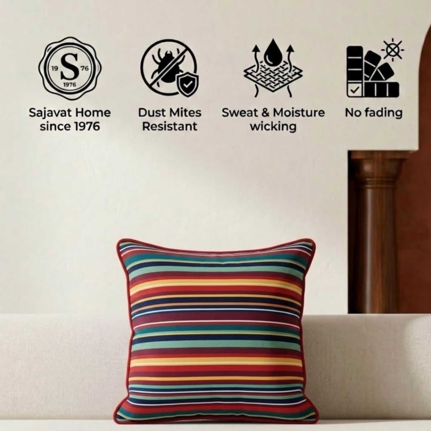 Ruby Red Cushion Cover Set of 2