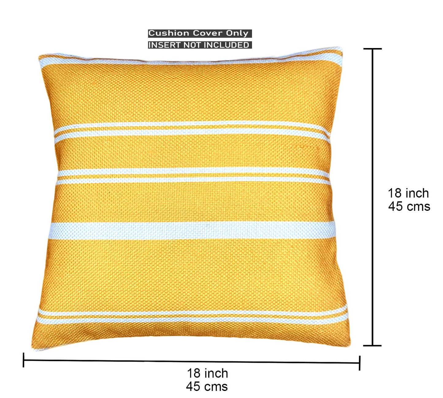 Yellow Cushion Cover 18"x18"