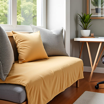 Light Orange Cushion Cover 18"x18"