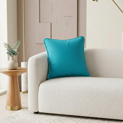 Cyan Blue Cushion Covers Set of 2