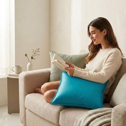 Cyan BlueCushion Cover