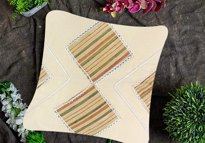 Ivory Multi Cushion Cover 24"x24"