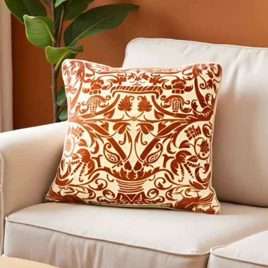 Rust Red Cushion Cover 12"x12"