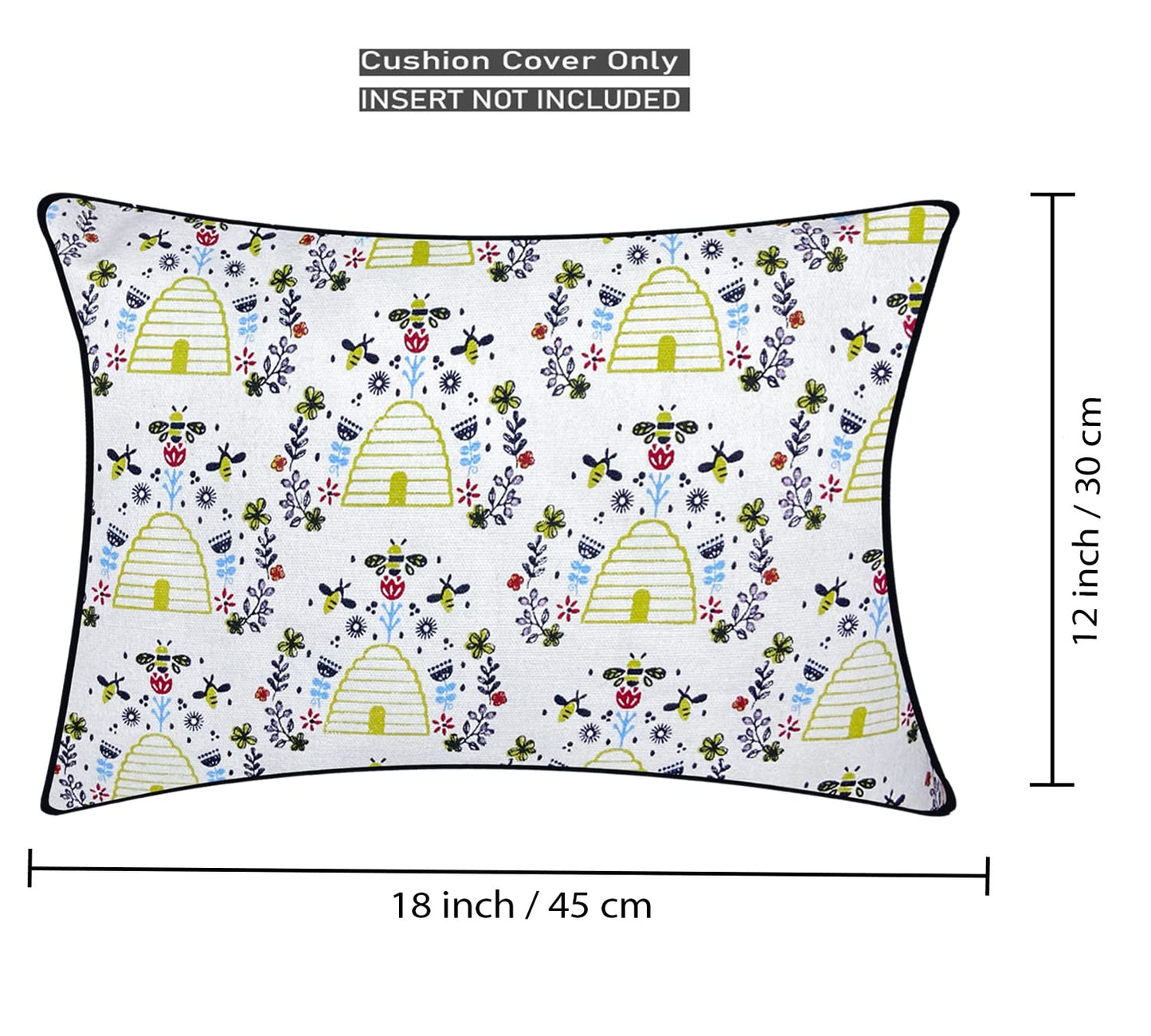 White & Black  Pillow Cover