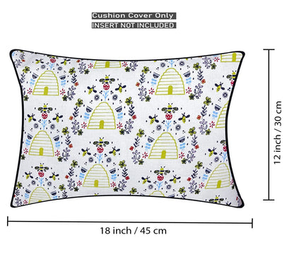 White & Black  Pillow Cover