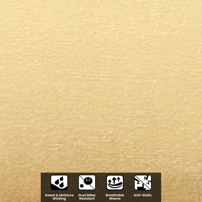 Pure Cotton Yellow Bolster Cover with Filler