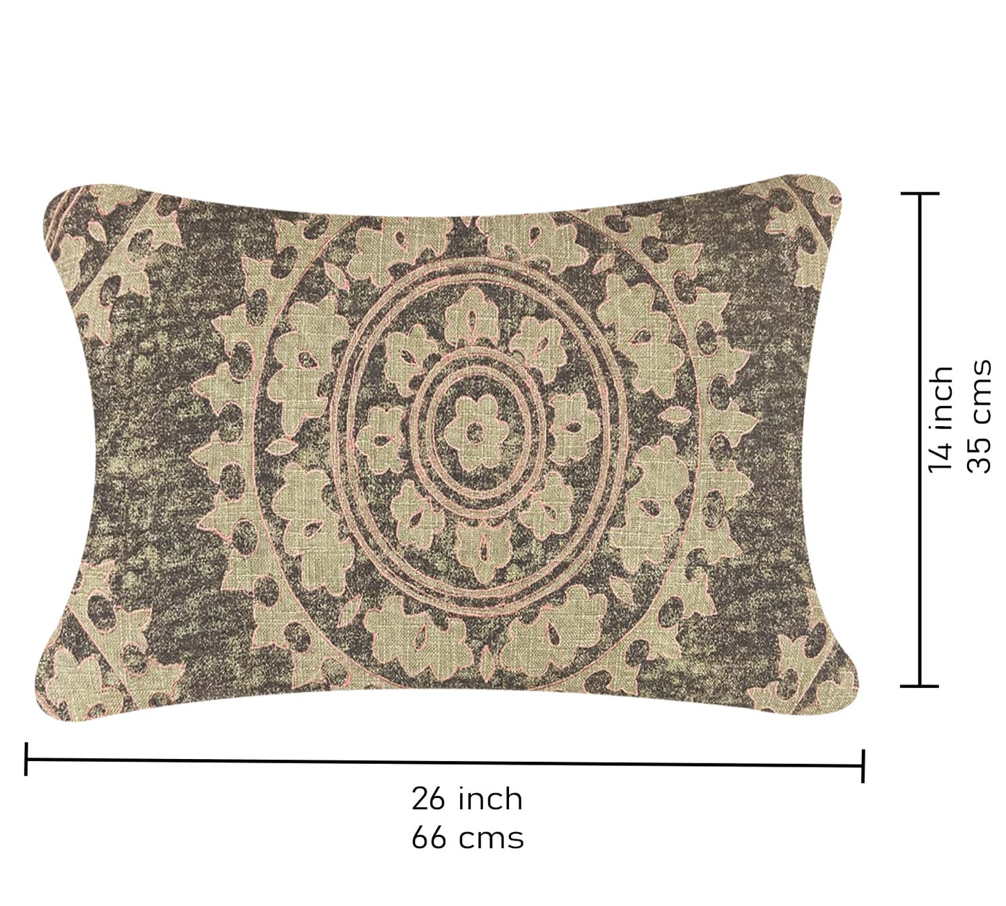 Peanut Brown Cushion Cover 14"x26"