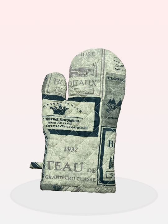 Black Multi Oven Glove - 6X12 Inches