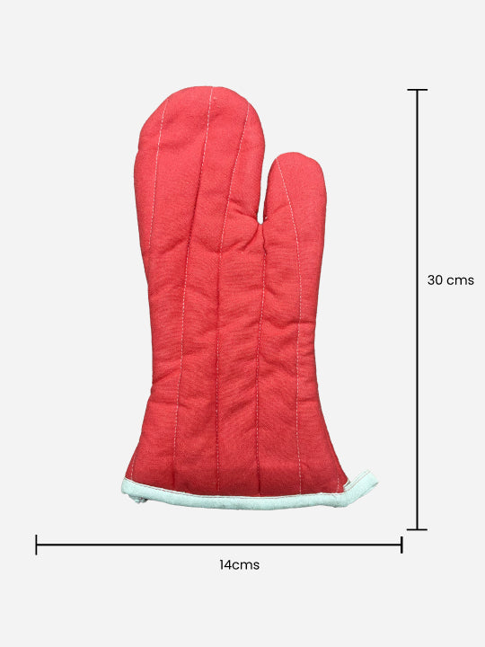 red oven gloves 
