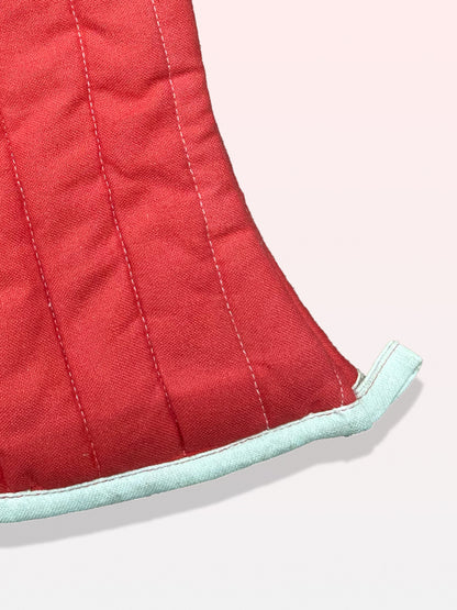 red oven gloves 