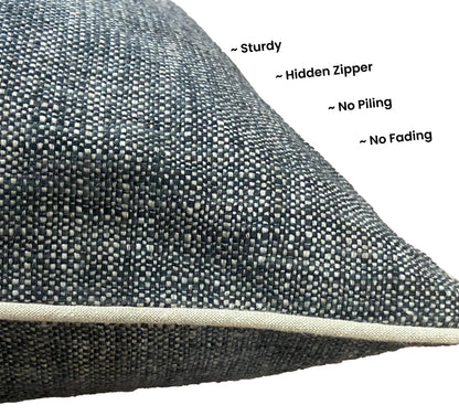 Lead Black Cushion Cover 22"x22"