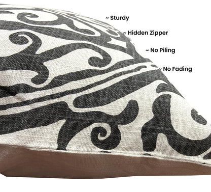 Black Cushion Cover 22"x22"