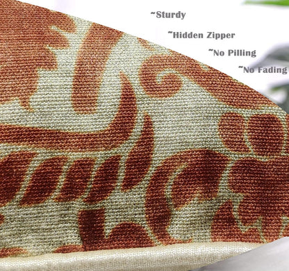 Rust Red Cushion Cover 12"x12"