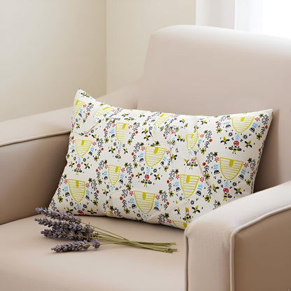 White & Black  Pillow Cover