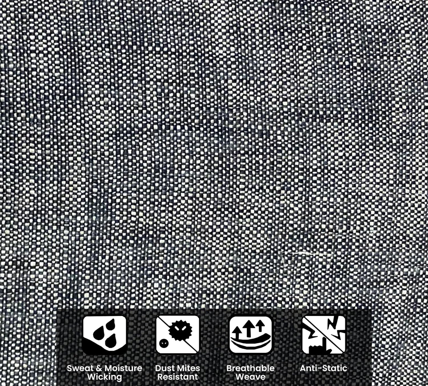 Lead Black Cushion Cover 22"x22"