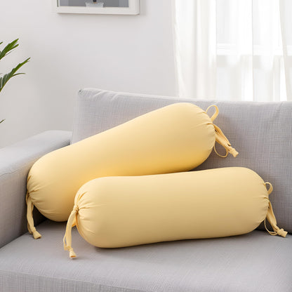 Yellow Cotton Bolster Cover Pack of 2