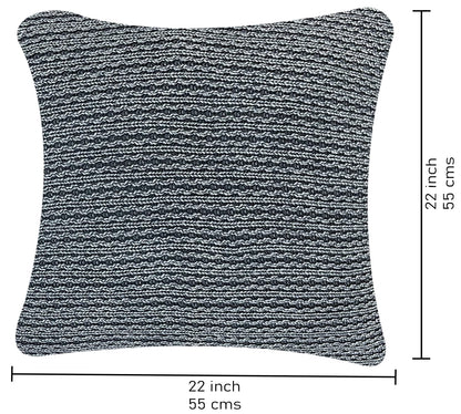 Black Cushion Cover 22"x22"