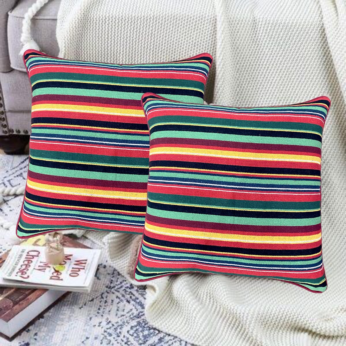 Ruby Red Cushion Cover 12"x12"