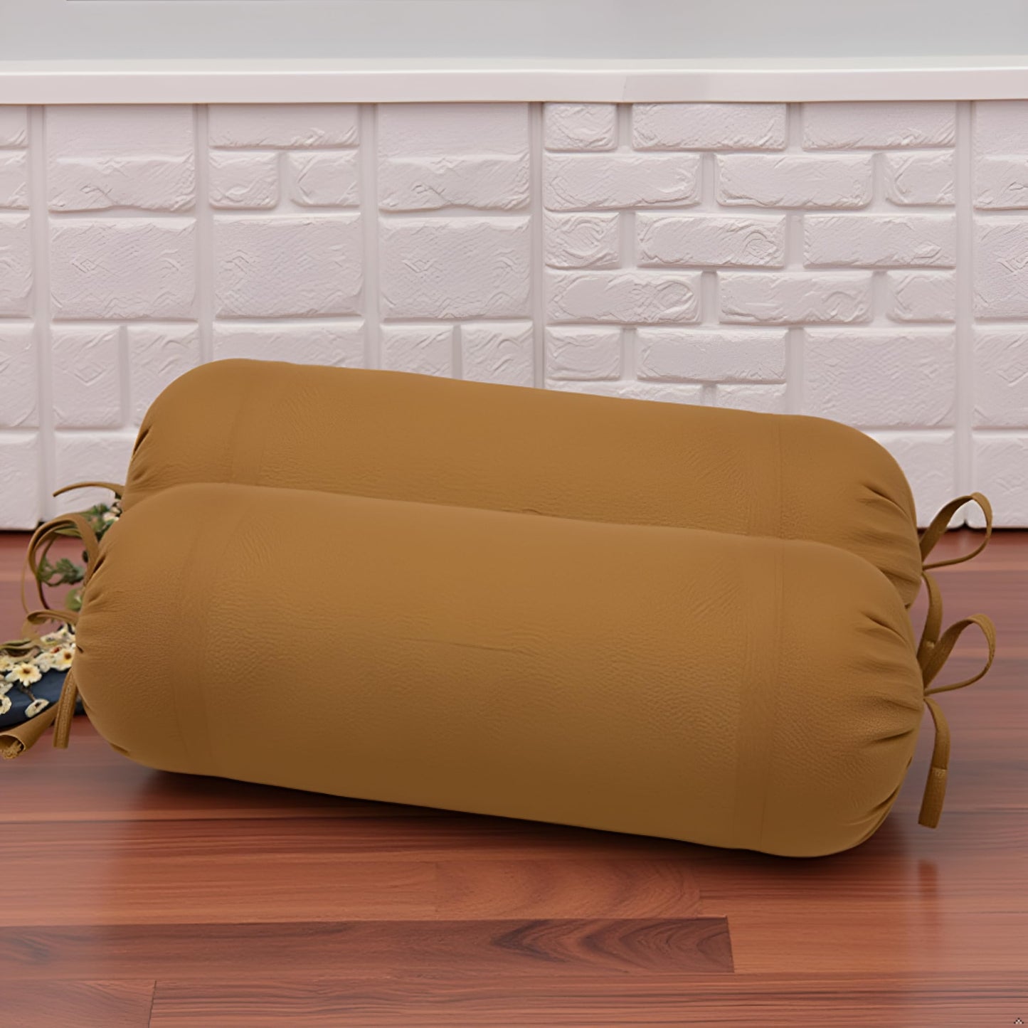 Medallion Yellow Bolster Cover (Pack of 2)