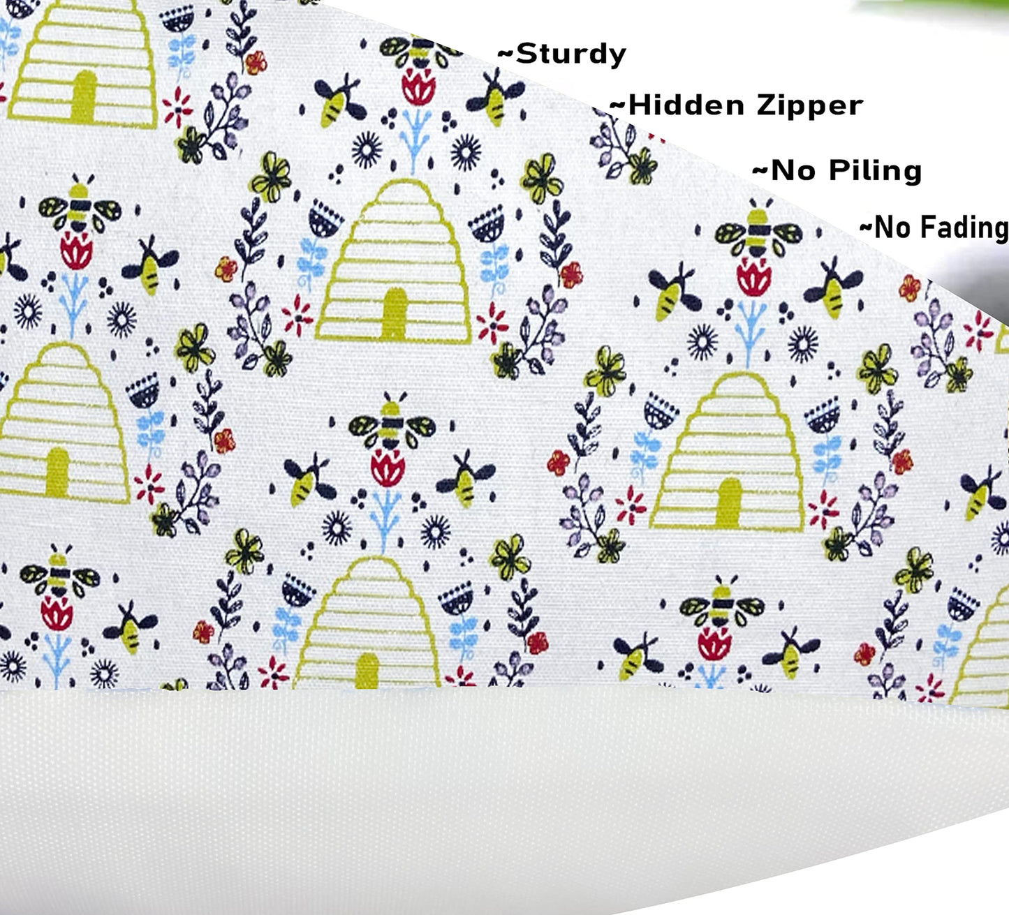 White & Black  Pillow Cover