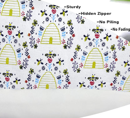 White & Black  Pillow Cover