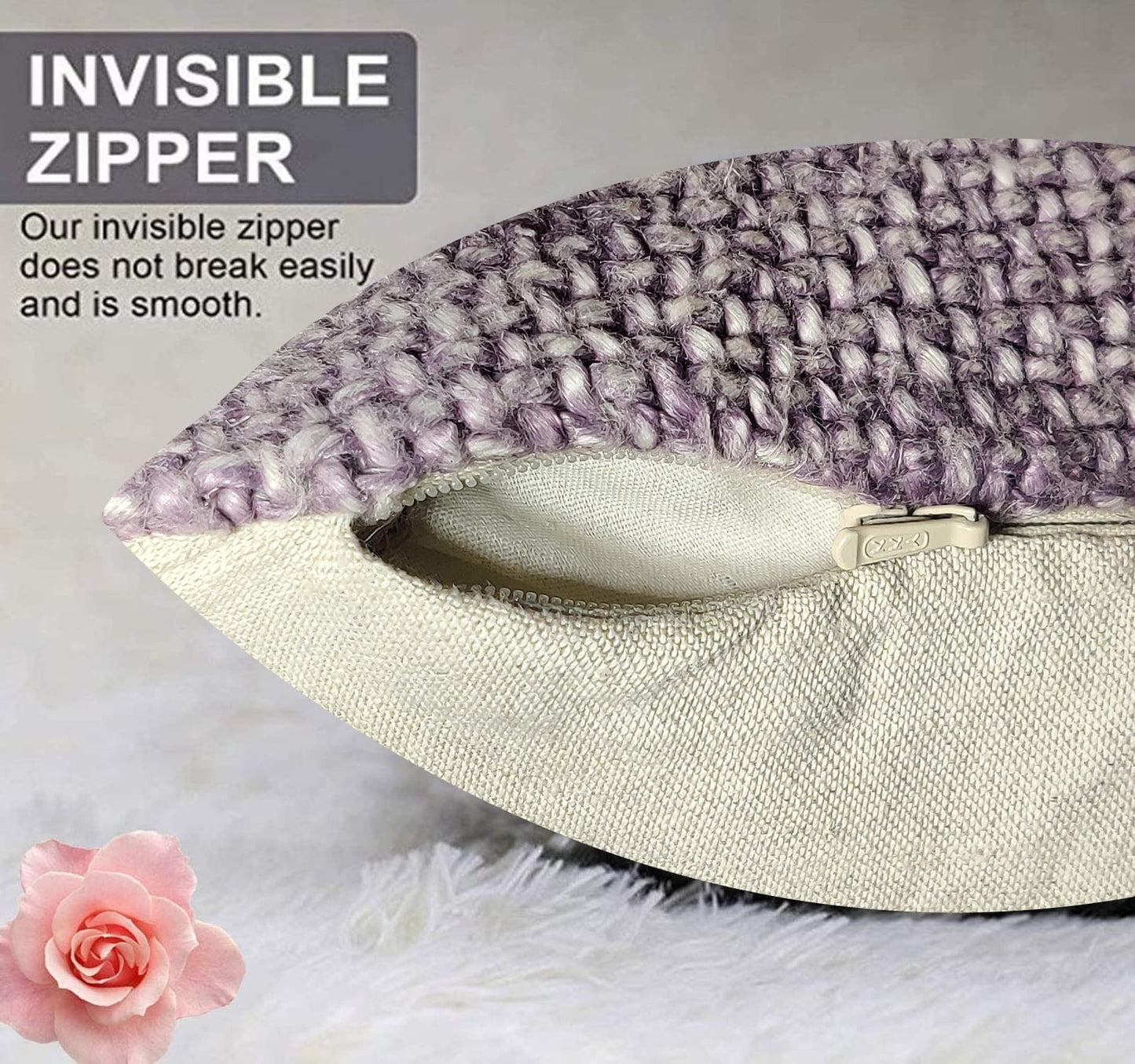 Purple Cushion Cover 20"x20"