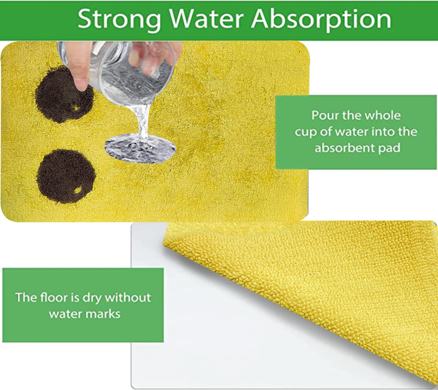 Yellow Cotton Tufted Printed Rug