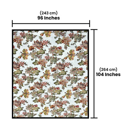 Orange Multi Cotton Bedsheet