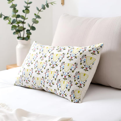 White & Black  Pillow Cover