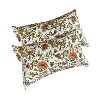 Flamingo Floral Cotton Bedsheet