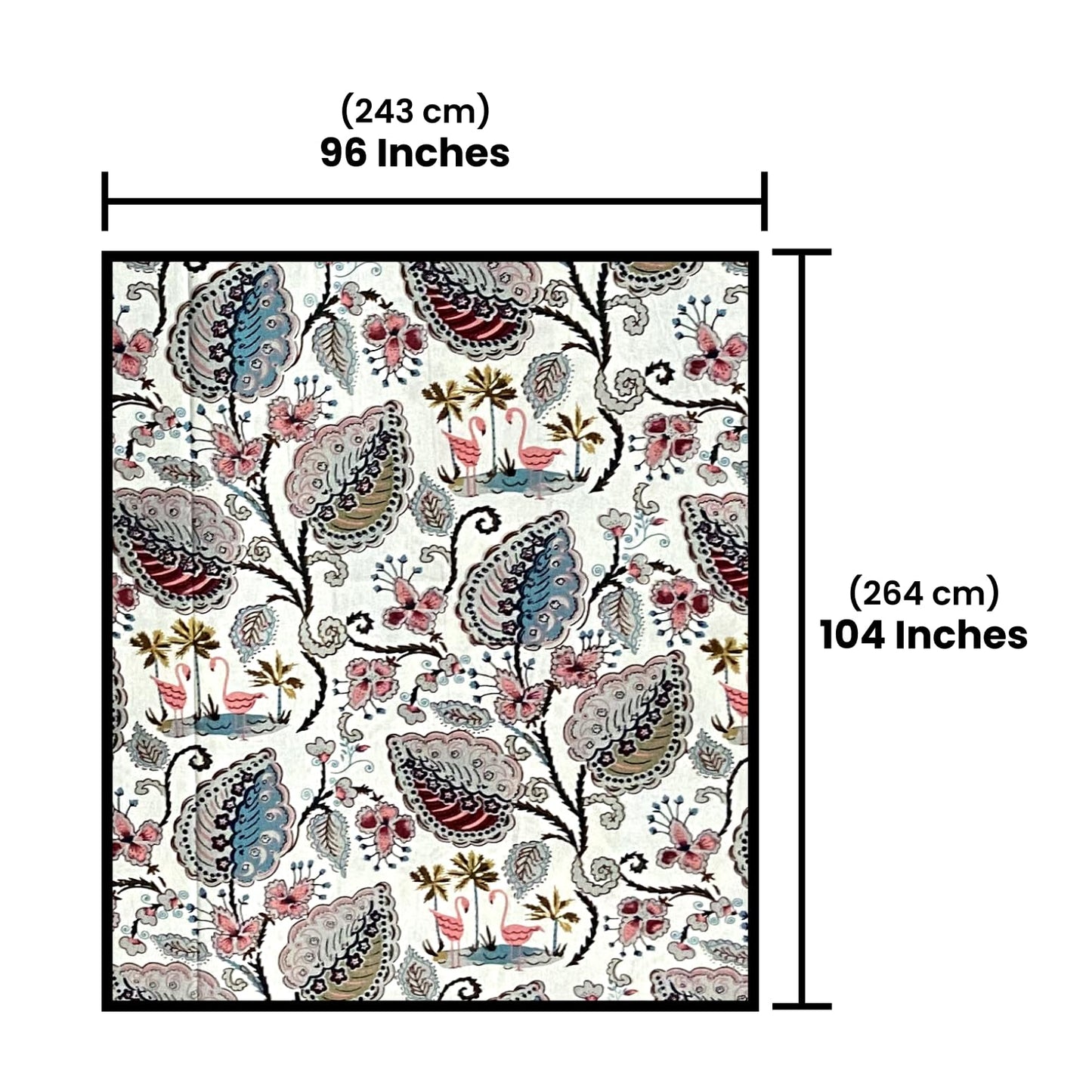 Pastel Floral Cotton Bedsheet