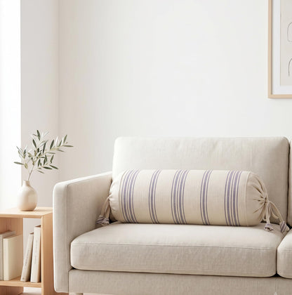 Beige & Grey Bolster Cover