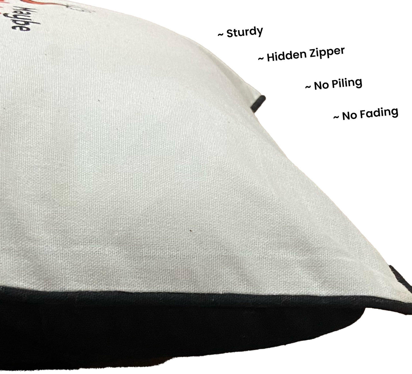 Printed White Cushion Cover 16"x16"