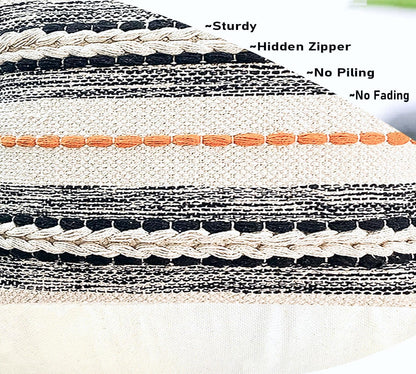 Pure Cotton Blue Multi Throw & Multi Cushion Cover