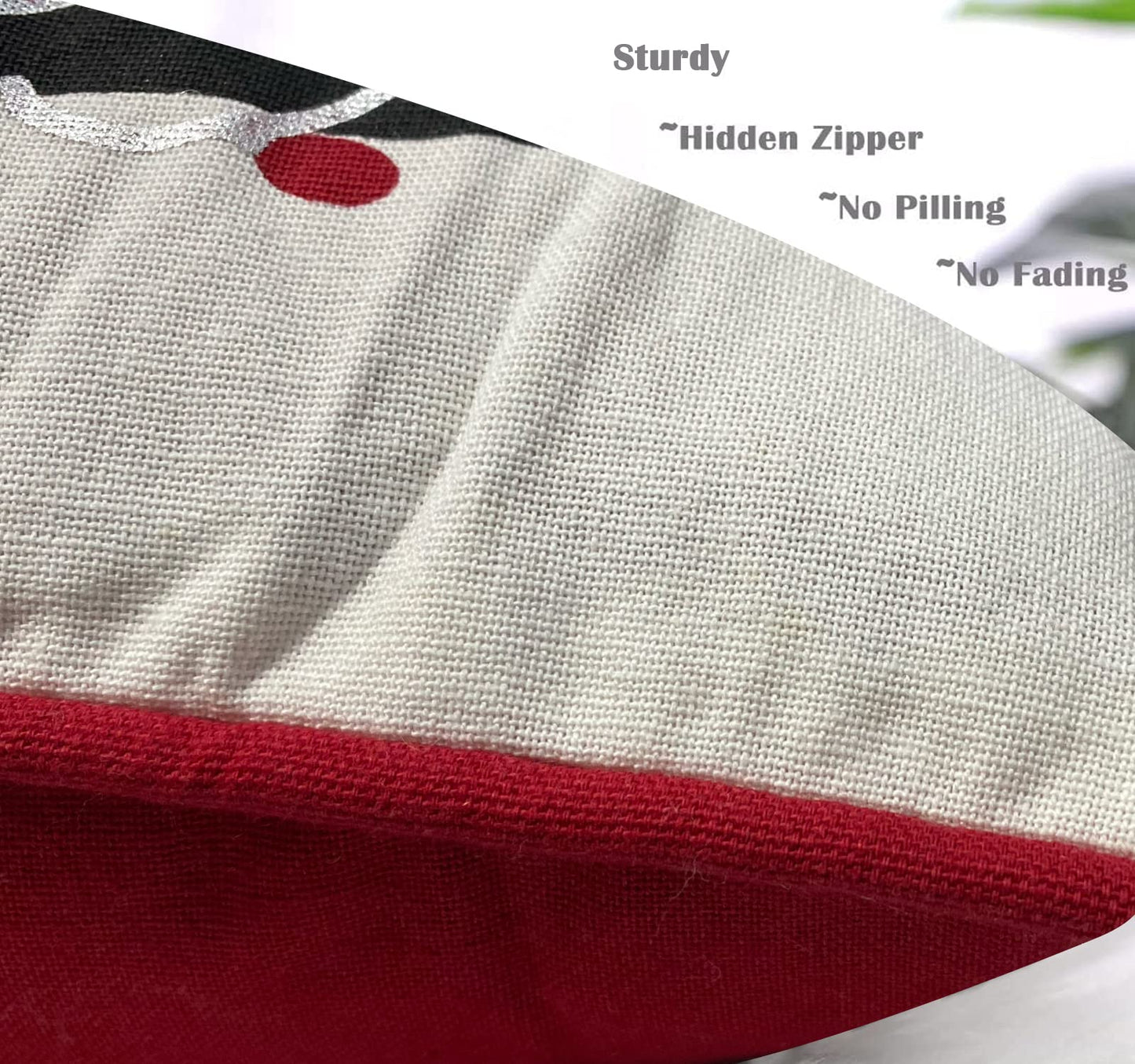 Printed White Cushion Cover 16"x16"