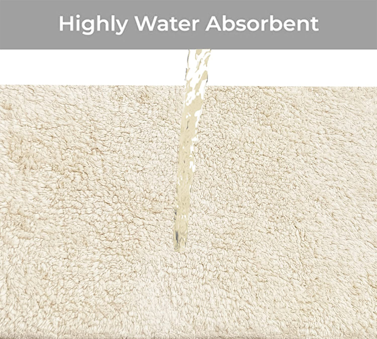 Cream & Brown Cotton Floor Rug