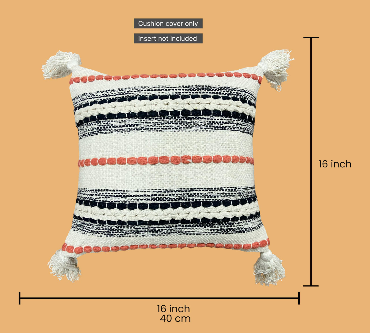 Flaming Orange Cushion Cover