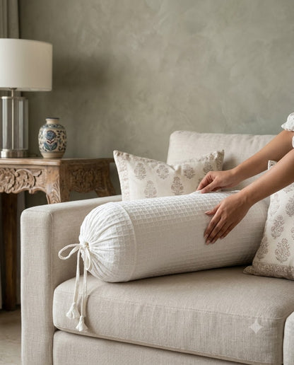 White Bolster Cover