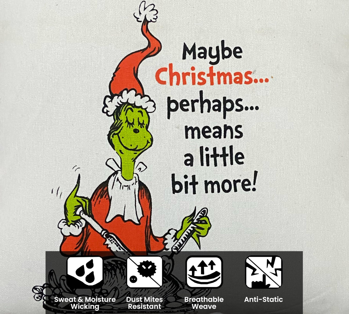 Printed White Cushion Cover 16"x16"