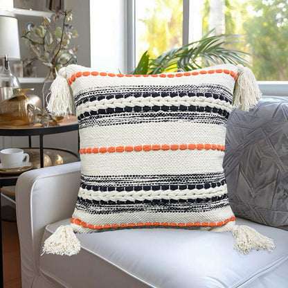 Pure Cotton Beige Multi Throw & 2 Cushion Covers