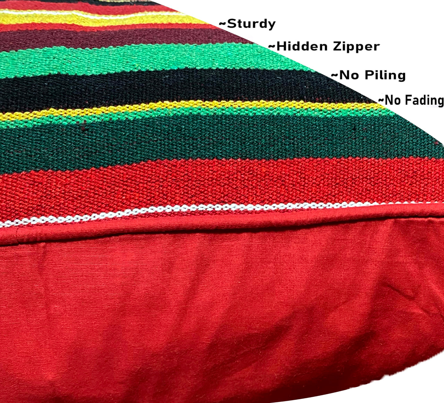 Ruby Red Cushion Cover 12"x18"