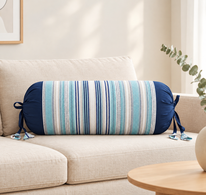 Dark Blue with Green & White Stripes Pack of 2