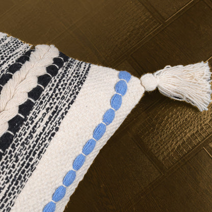 Beige & Blue Cushion Cover 16"x16"