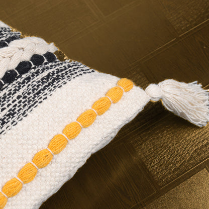 Beige & Yellow Cushion Cover 16"x16"