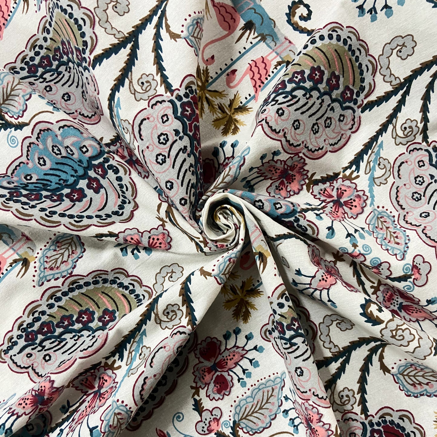 Pastel Floral Cotton Bedsheet