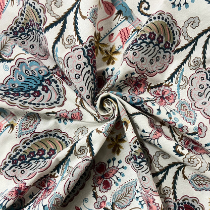 Pastel Floral Cotton Bedsheet