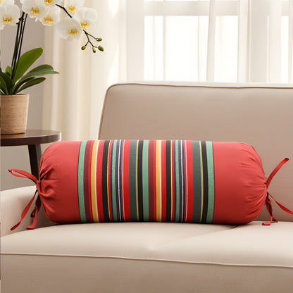 Pure Cotton Bolster Cover with Filler | 15x30 Inches (38x76 cm)