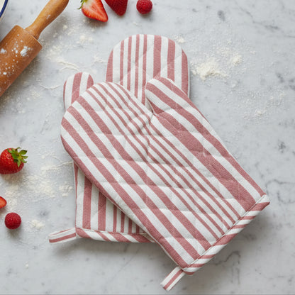 Quilted Oven Glove Set - 6X11 Inches (Pack of 2)