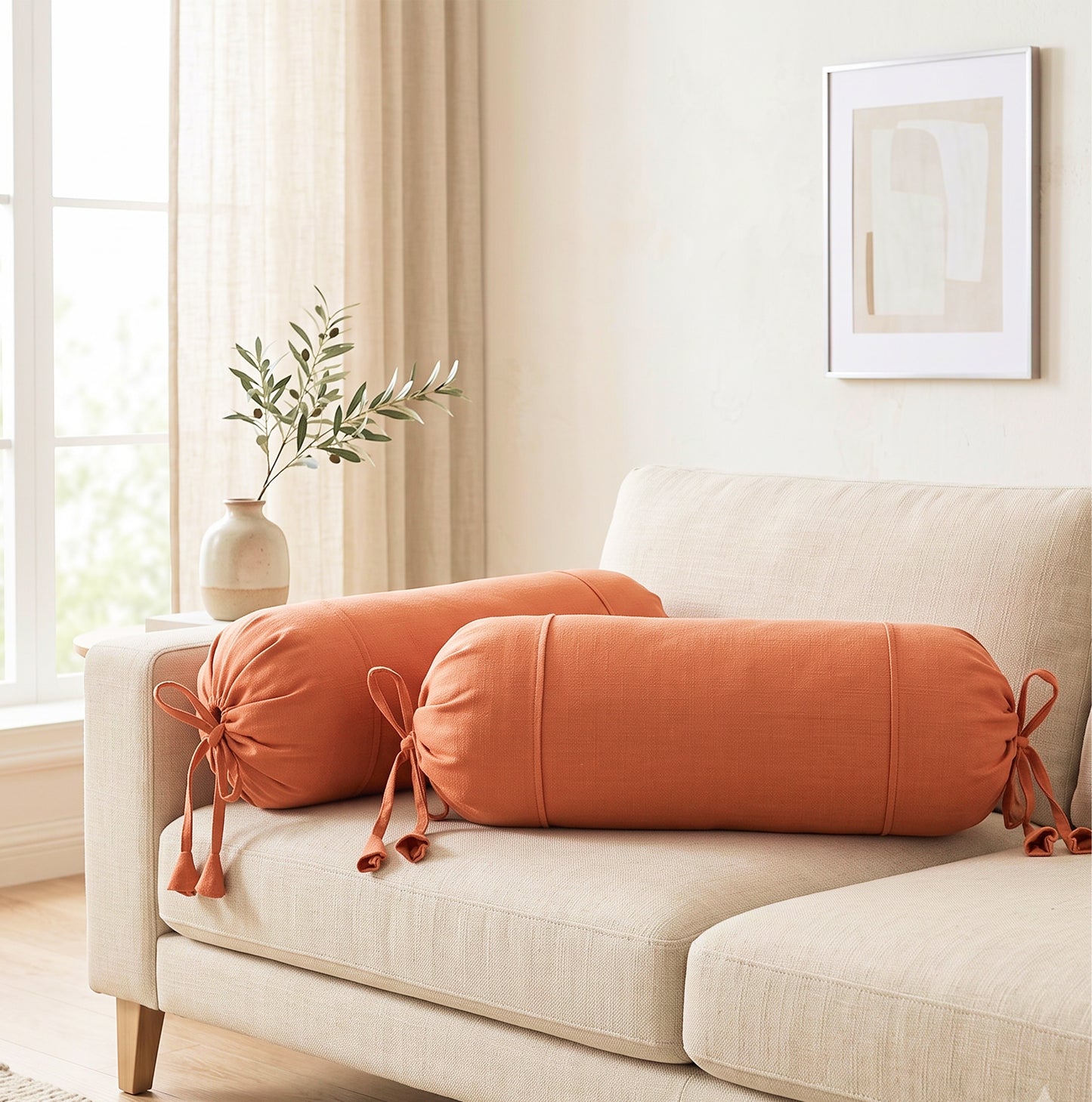 Orange  Bolster Cover