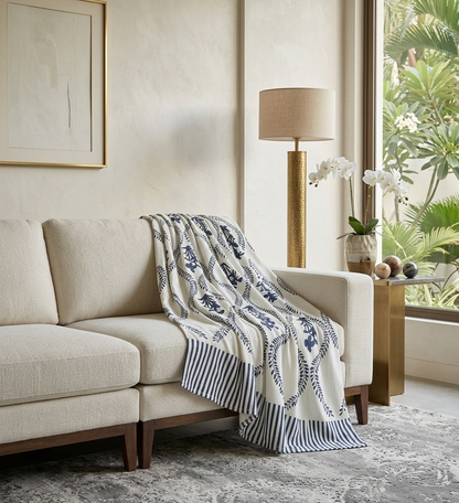 Slub Printed Throw